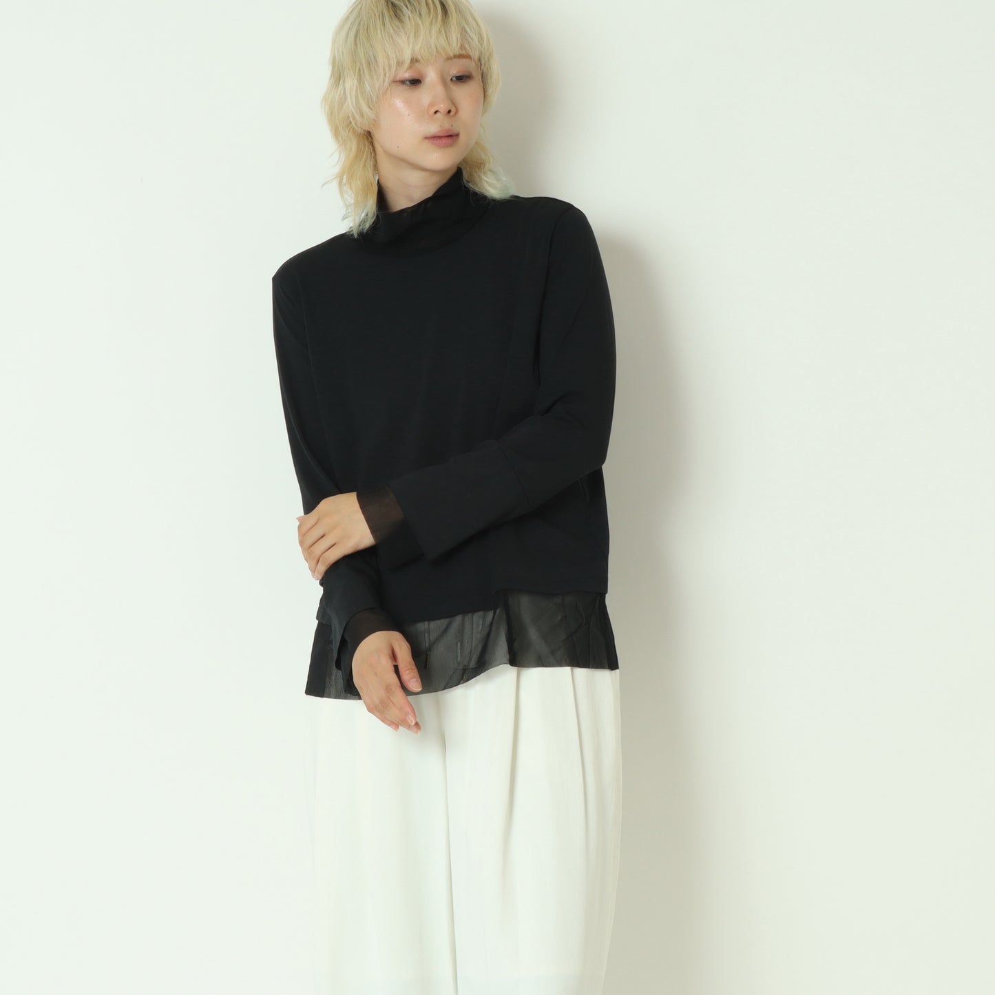 シアードッキングハイネックカットソー  533904