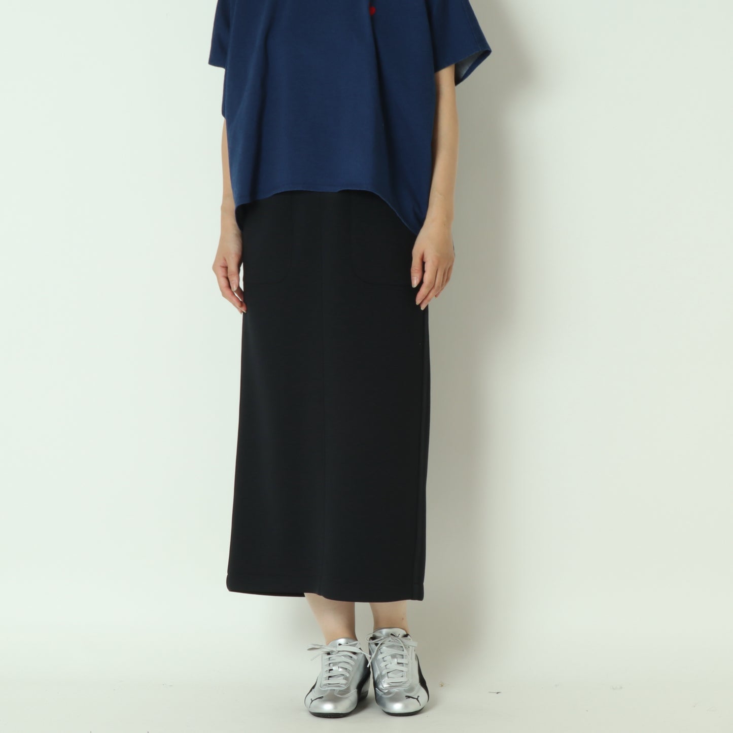 バックスリットロングスカート  531625