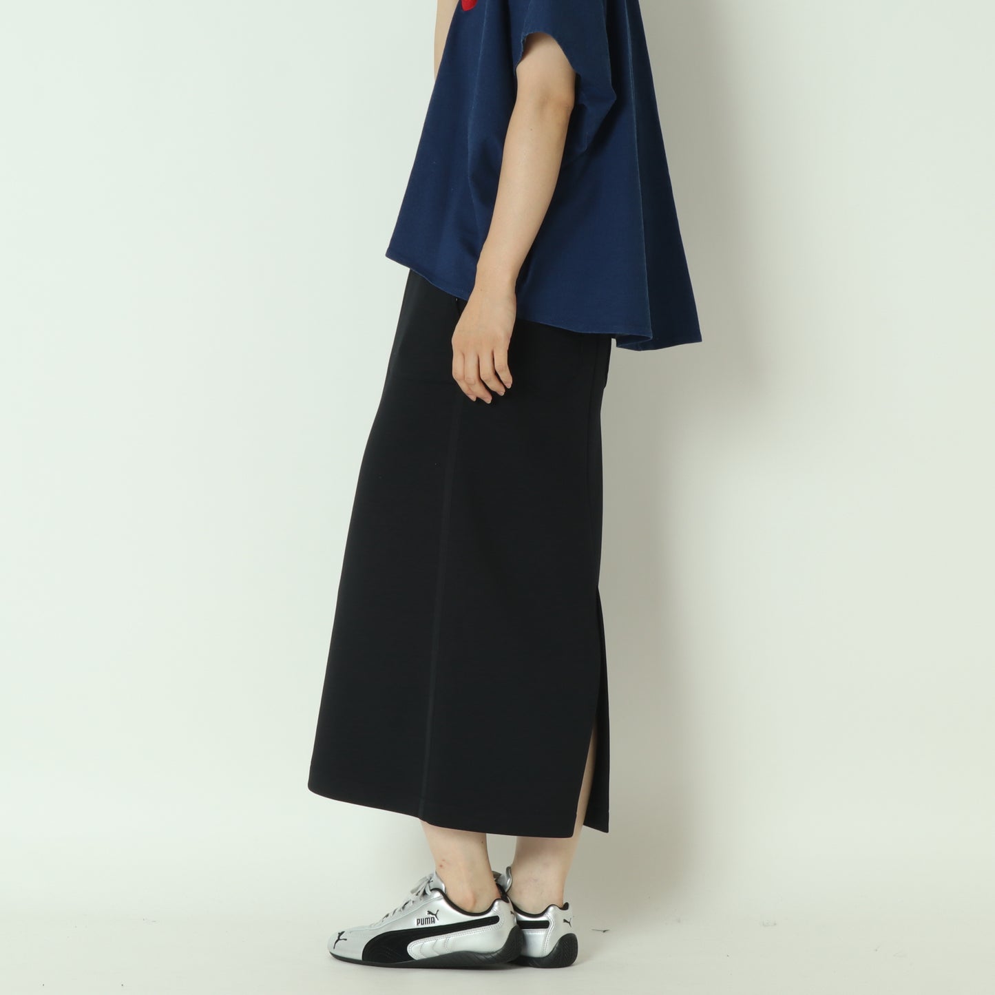 バックスリットロングスカート  531625
