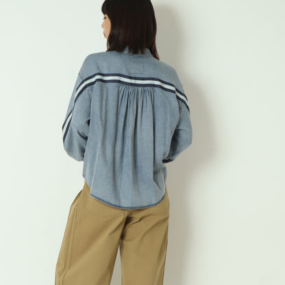 バックラインテンセルデニムシャツ  531424
