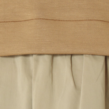 異素材切替フーディーワンピース 532110