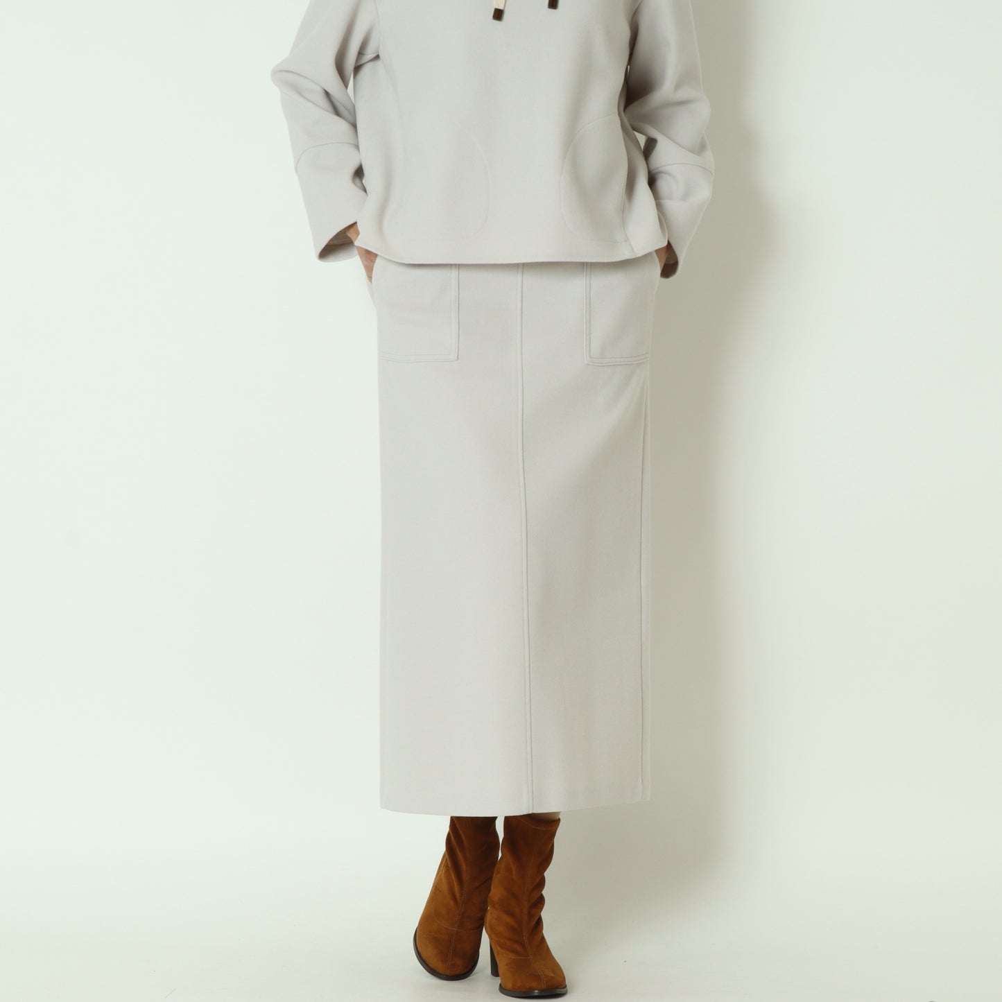 ウールライクペンシルスカート 531657