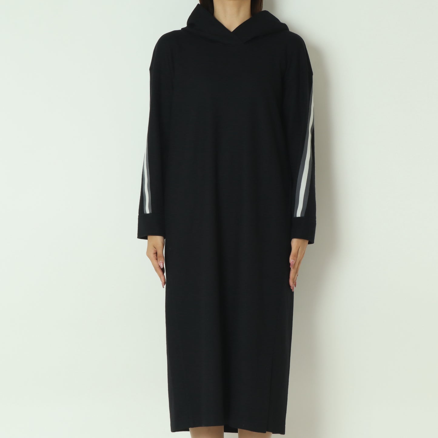 ラインデザインウールワンピース  531119