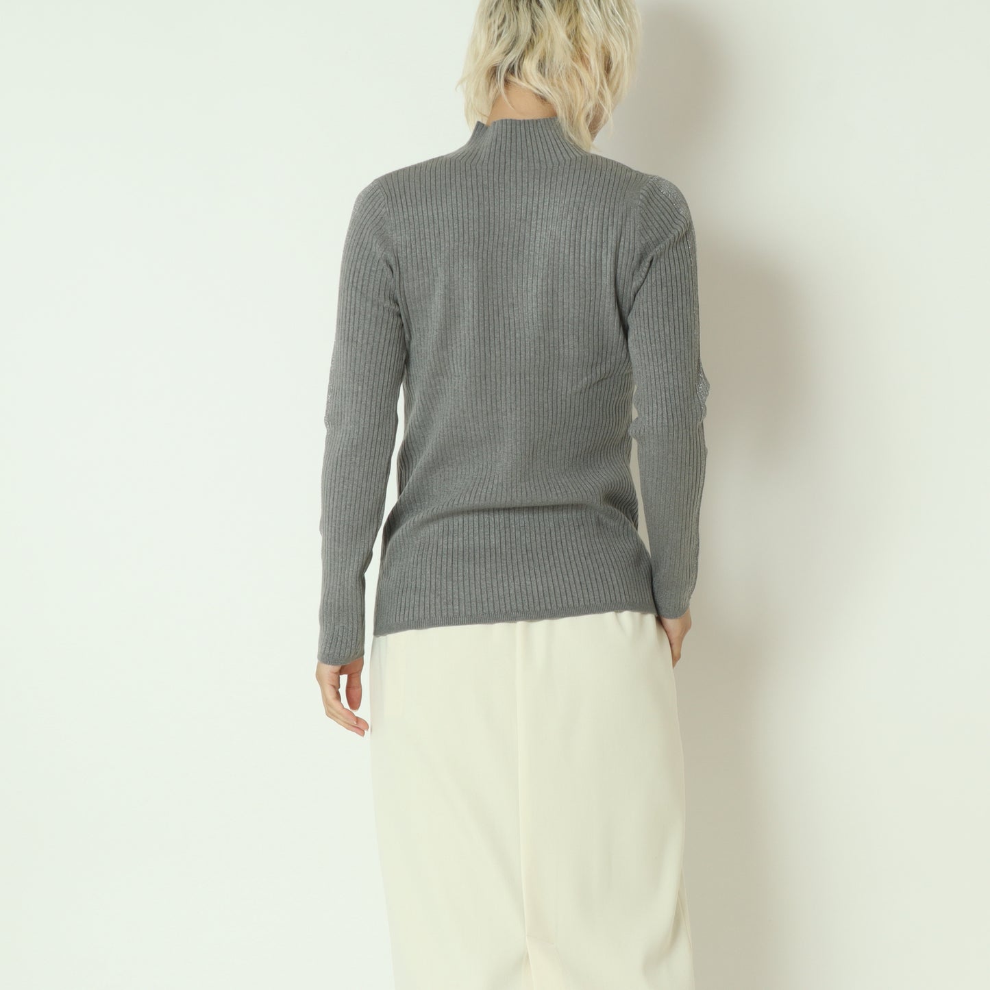 ラメライン入りリブニット  531913