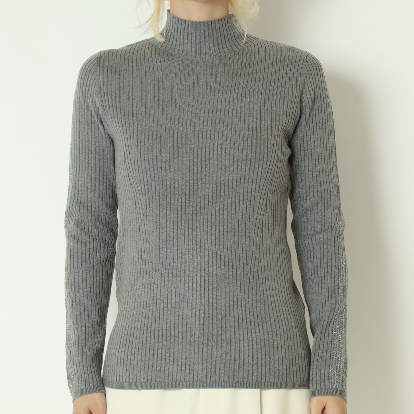 ラメライン入りリブニット  531913