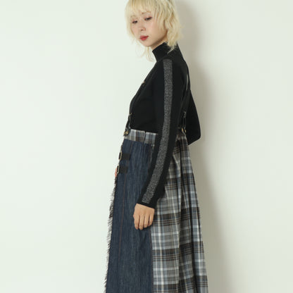 ラメライン入りリブニット  531913