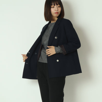 ストライプライニングテーラードダブルジャケット531471