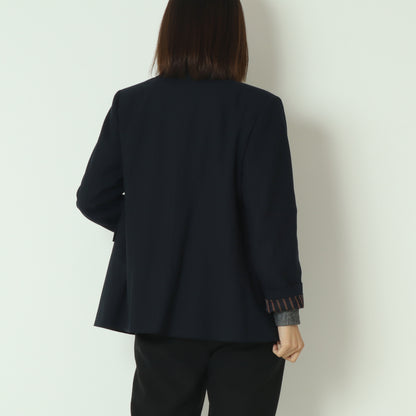 ストライプライニングテーラードダブルジャケット531471