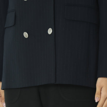 ストライプライニングテーラードダブルジャケット531471