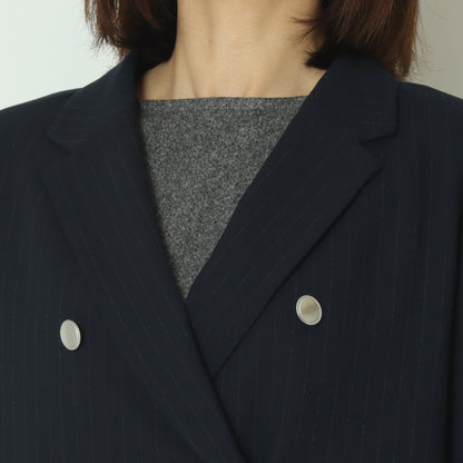 ストライプライニングテーラードダブルジャケット531471