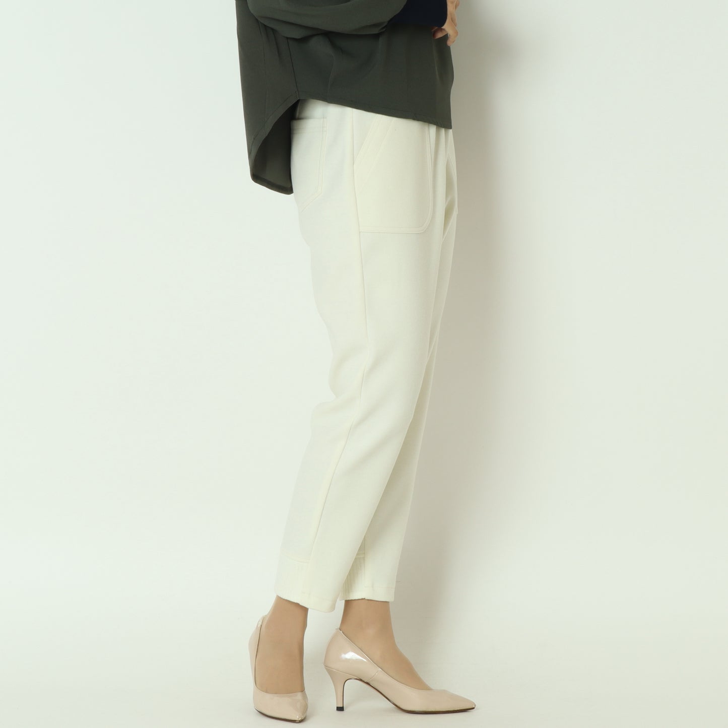 リブバックヘムフリースパンツ 532627