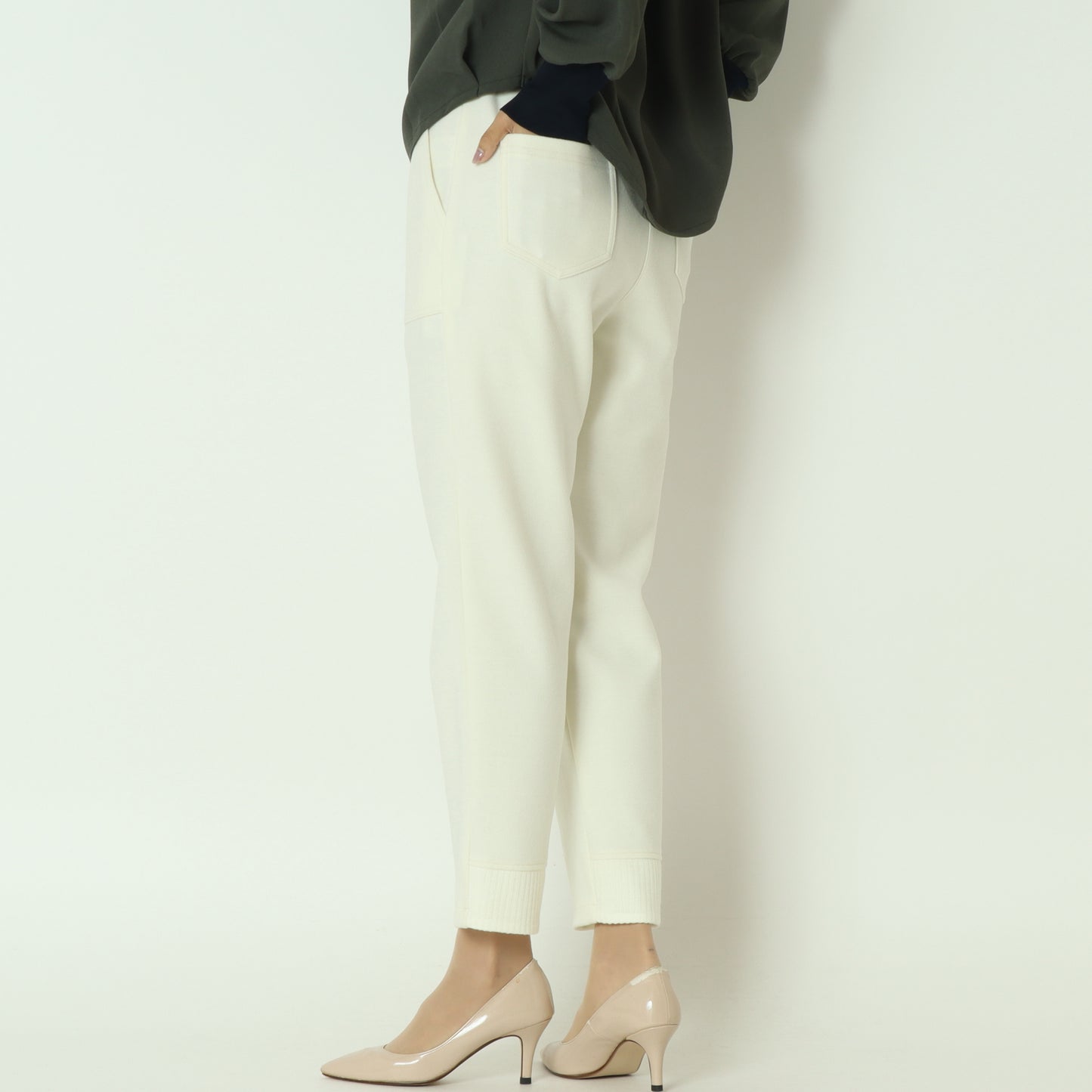 リブバックヘムフリースパンツ 532627