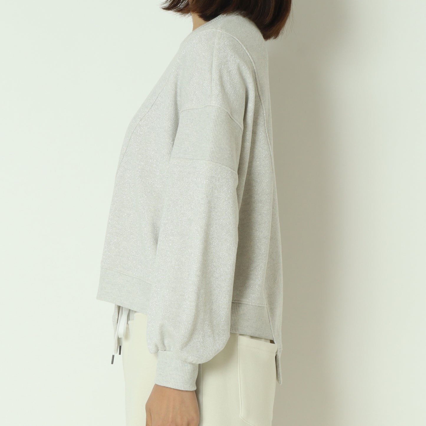 アシンメトリーラメスウェット 532925