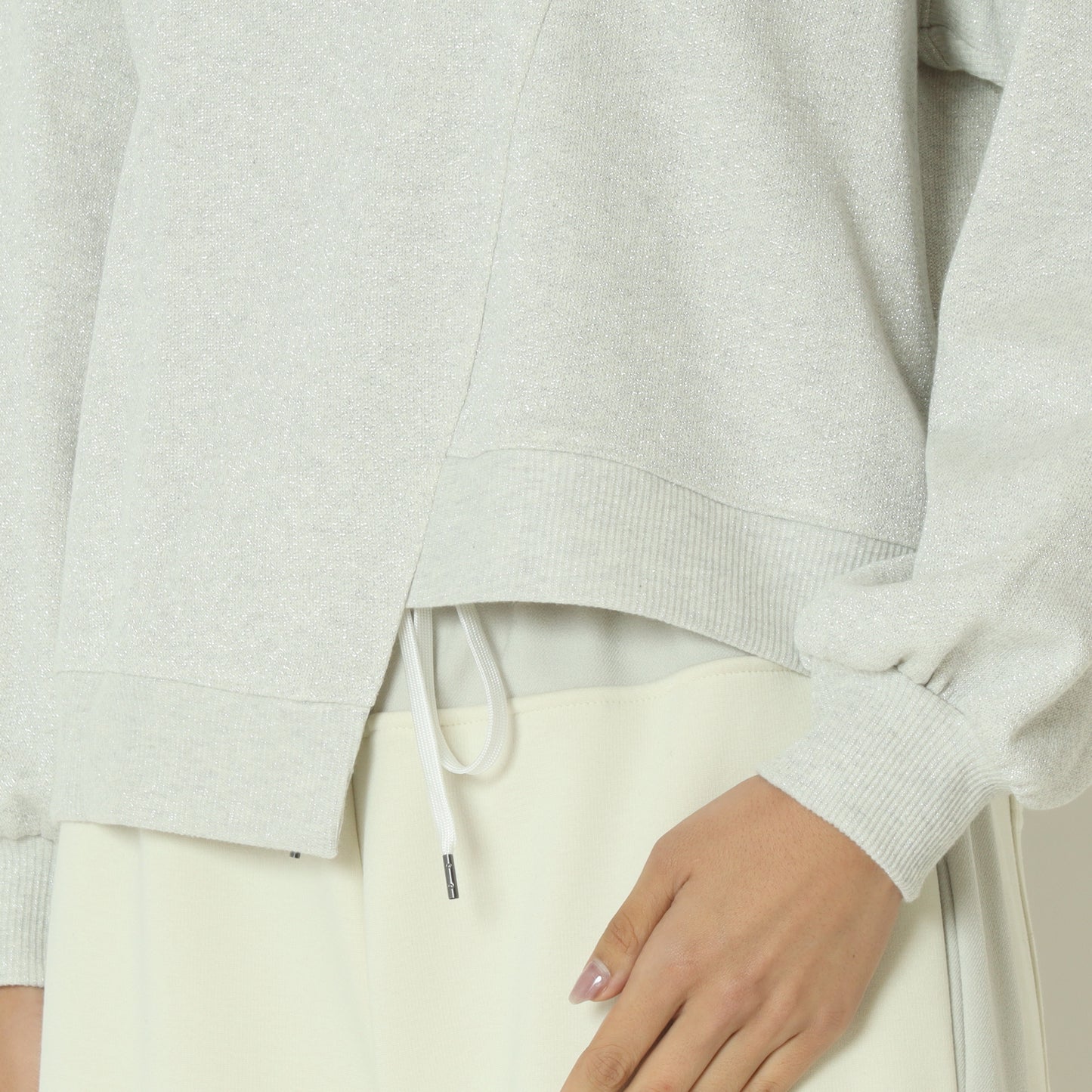 アシンメトリーラメスウェット 532925