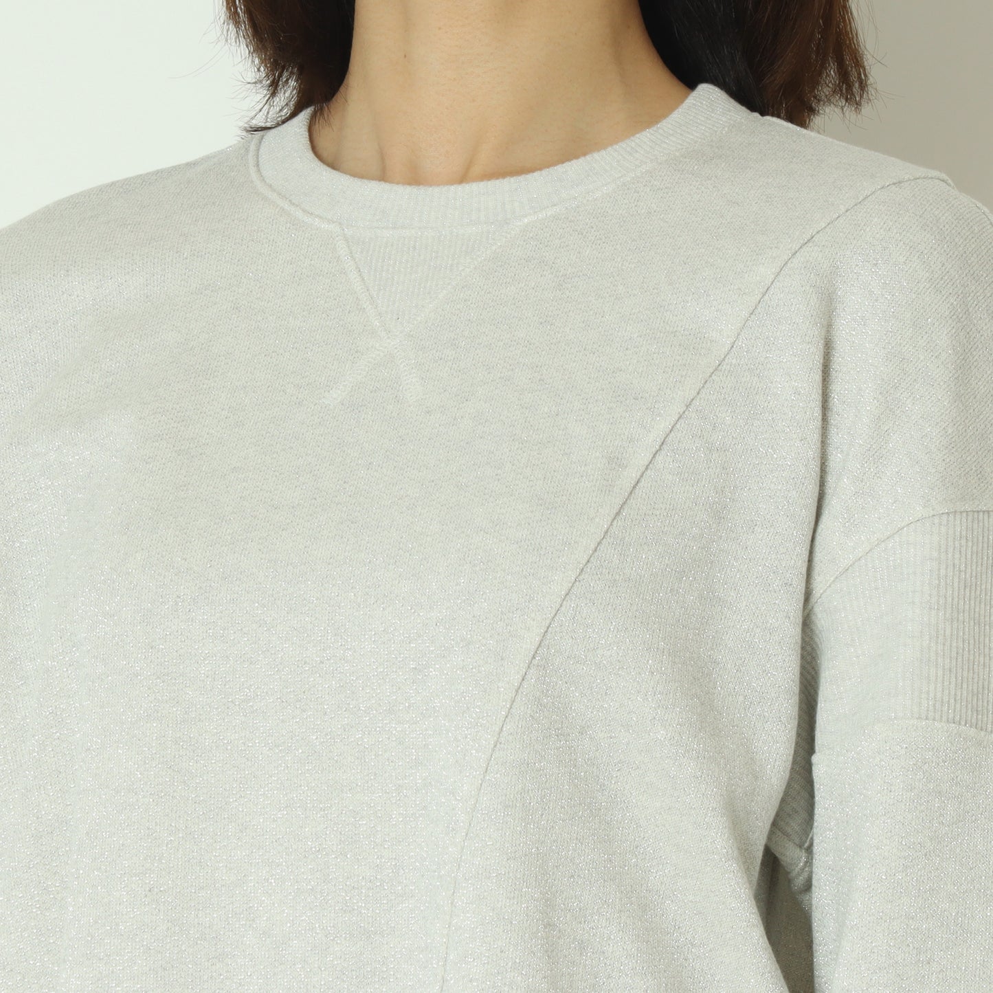 アシンメトリーラメスウェット 532925