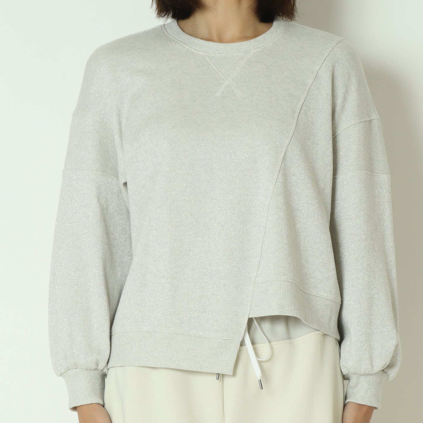 アシンメトリーラメスウェット 532925