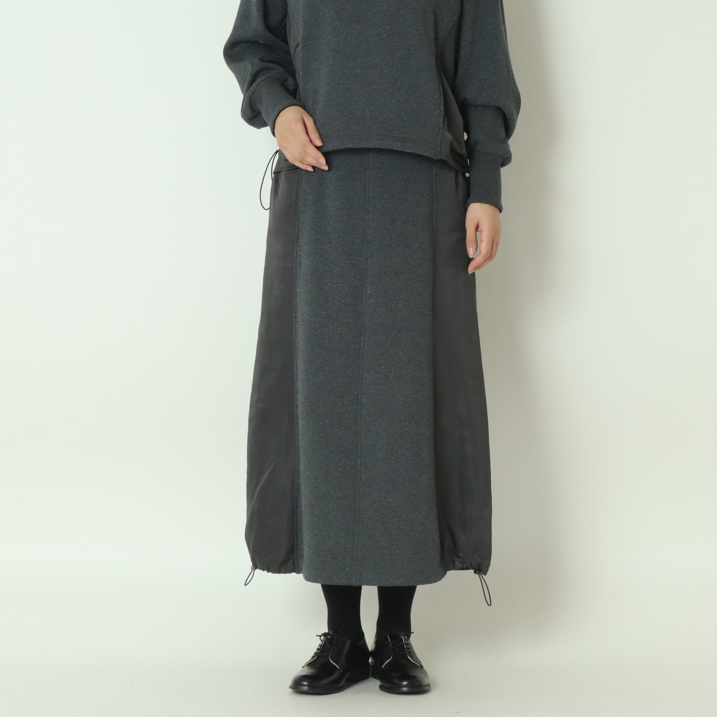 異素材ドッキングスウェットスカート  531667