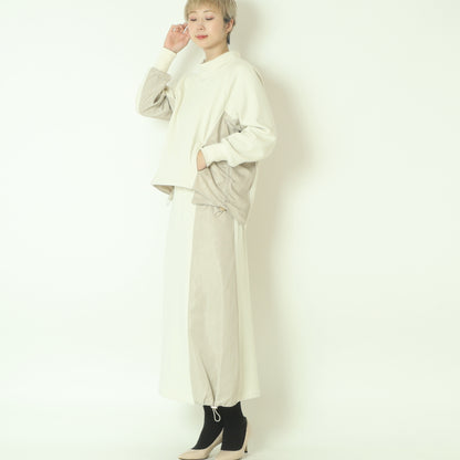 異素材ドッキングスウェットスカート  531667