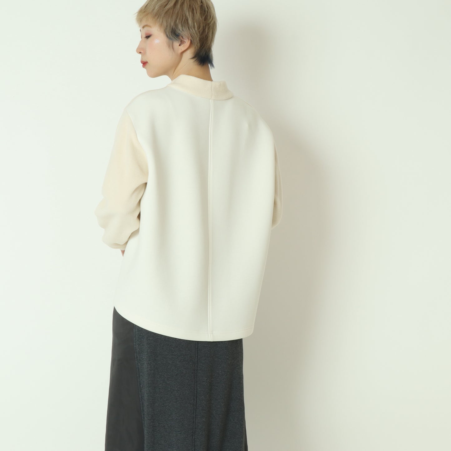 ライン入りハイネックプルオーバー  531963