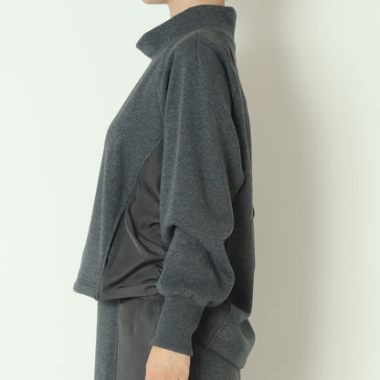 異素材ドッキングスウェットプルオーバー  531970