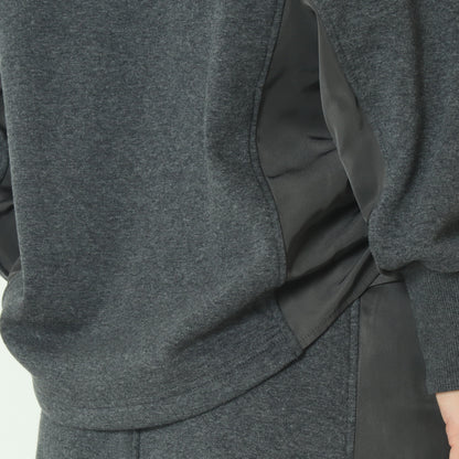 異素材ドッキングスウェットプルオーバー  531970