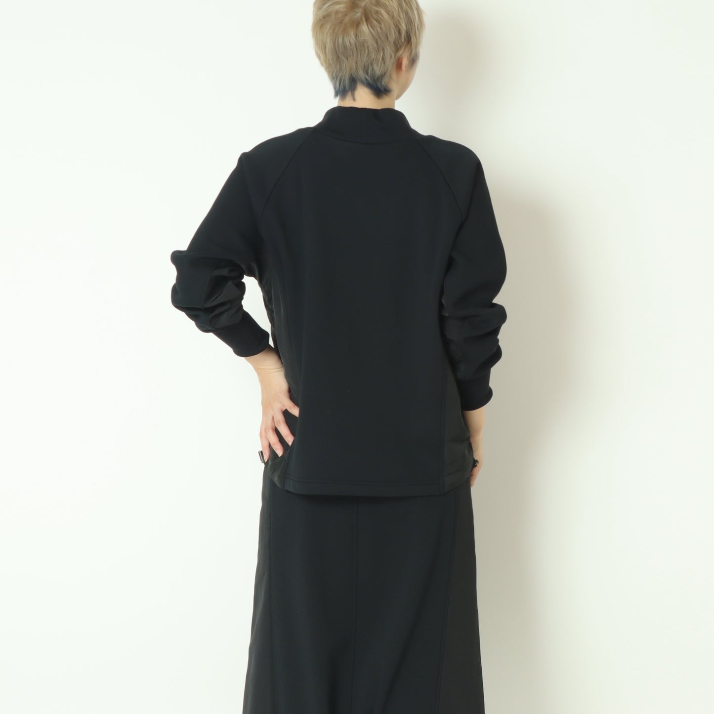 異素材ドッキングスウェットプルオーバー  531970