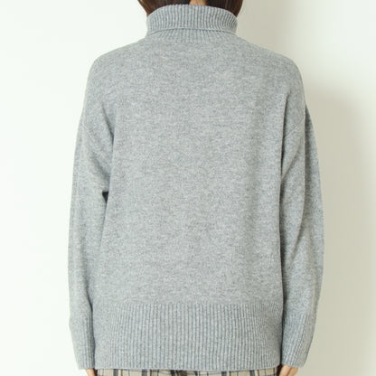 ウール混星釦タートルニット  531958