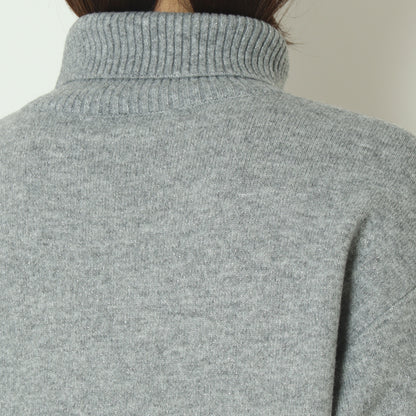 ウール混星釦タートルニット  531958