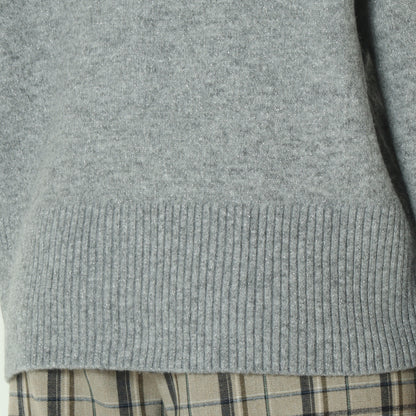ウール混星釦タートルニット  531958