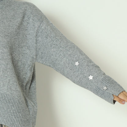 ウール混星釦タートルニット  531958