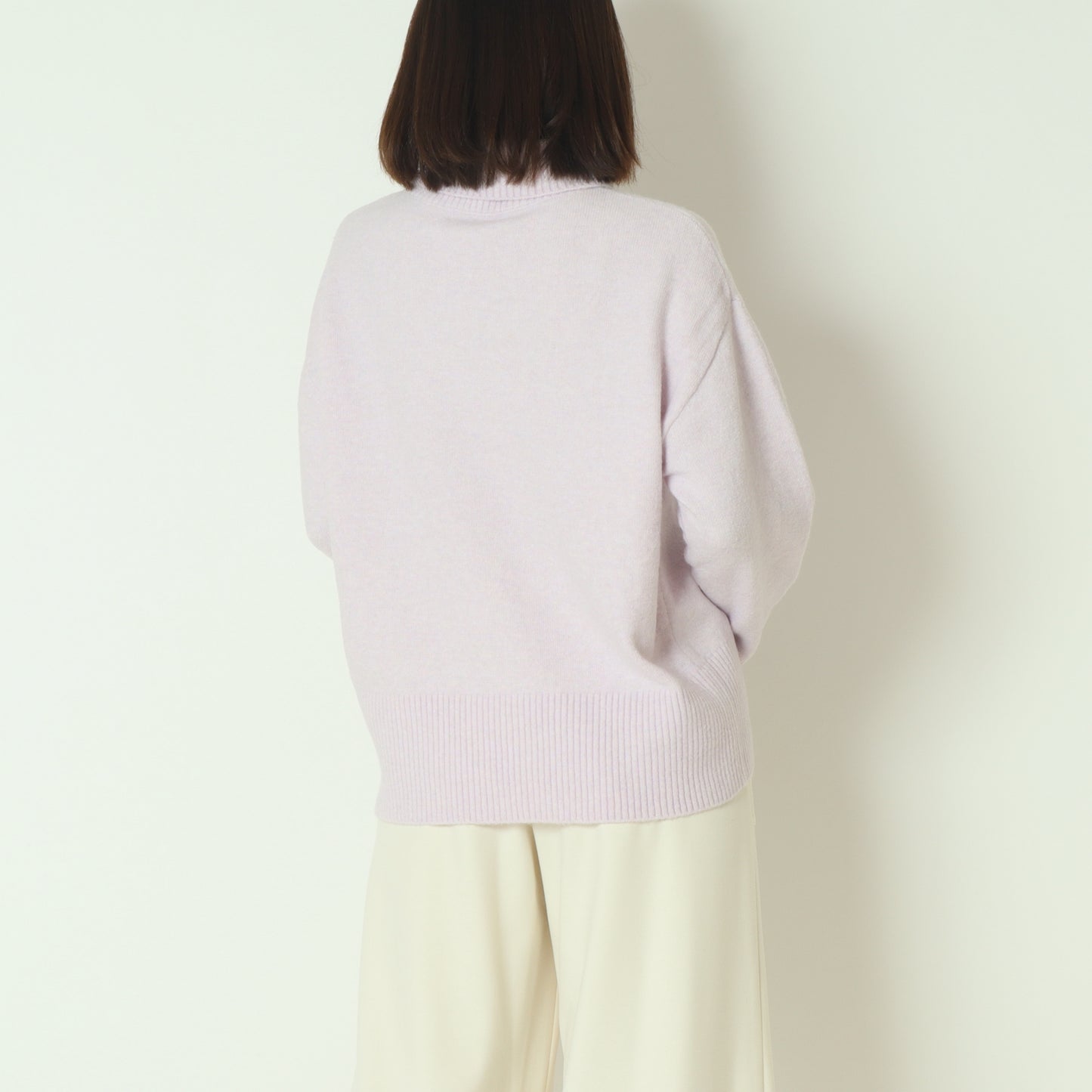 ウール混星釦タートルニット  531958