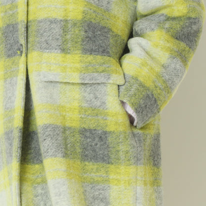 ウールチェックコート  531484