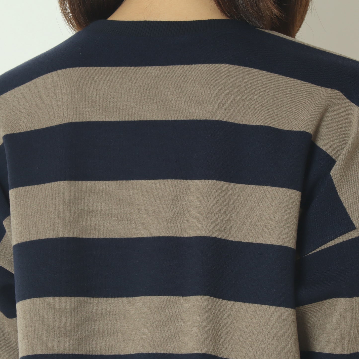 クルーネックボーダーカットソー  532929