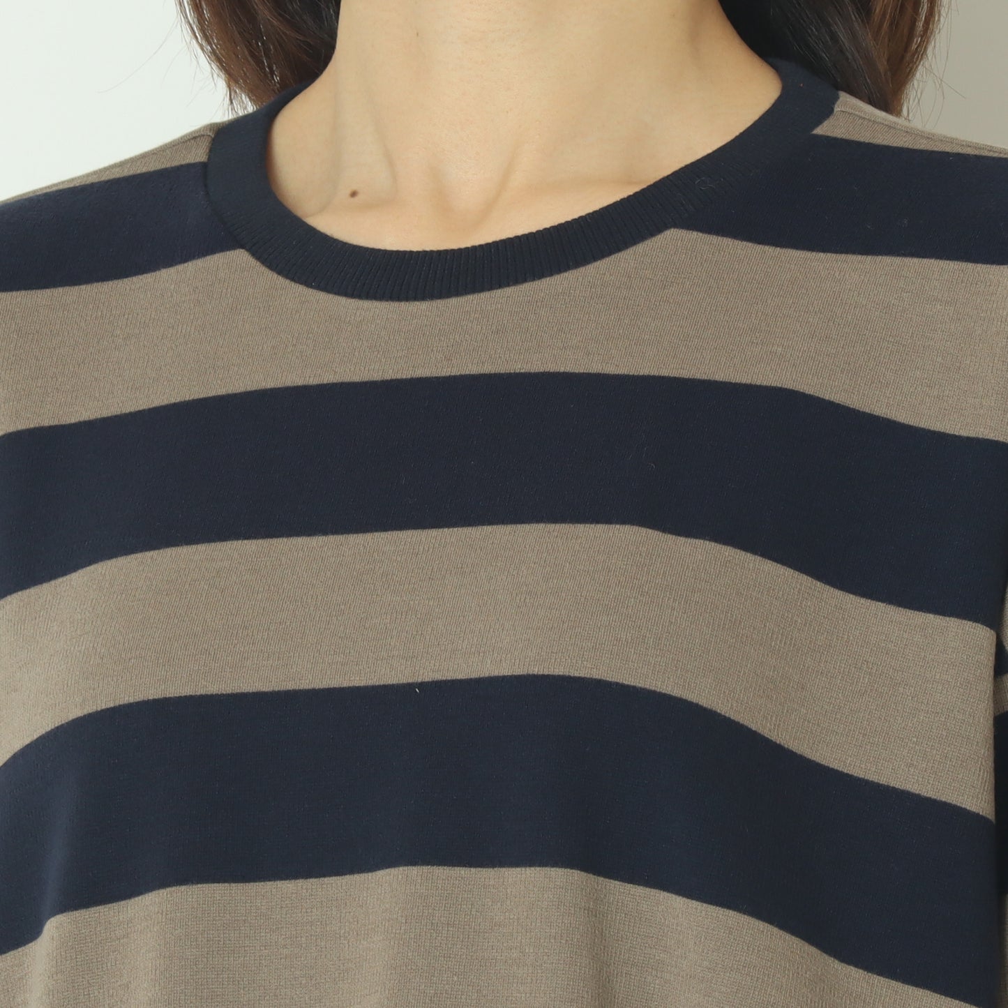 クルーネックボーダーカットソー  532929