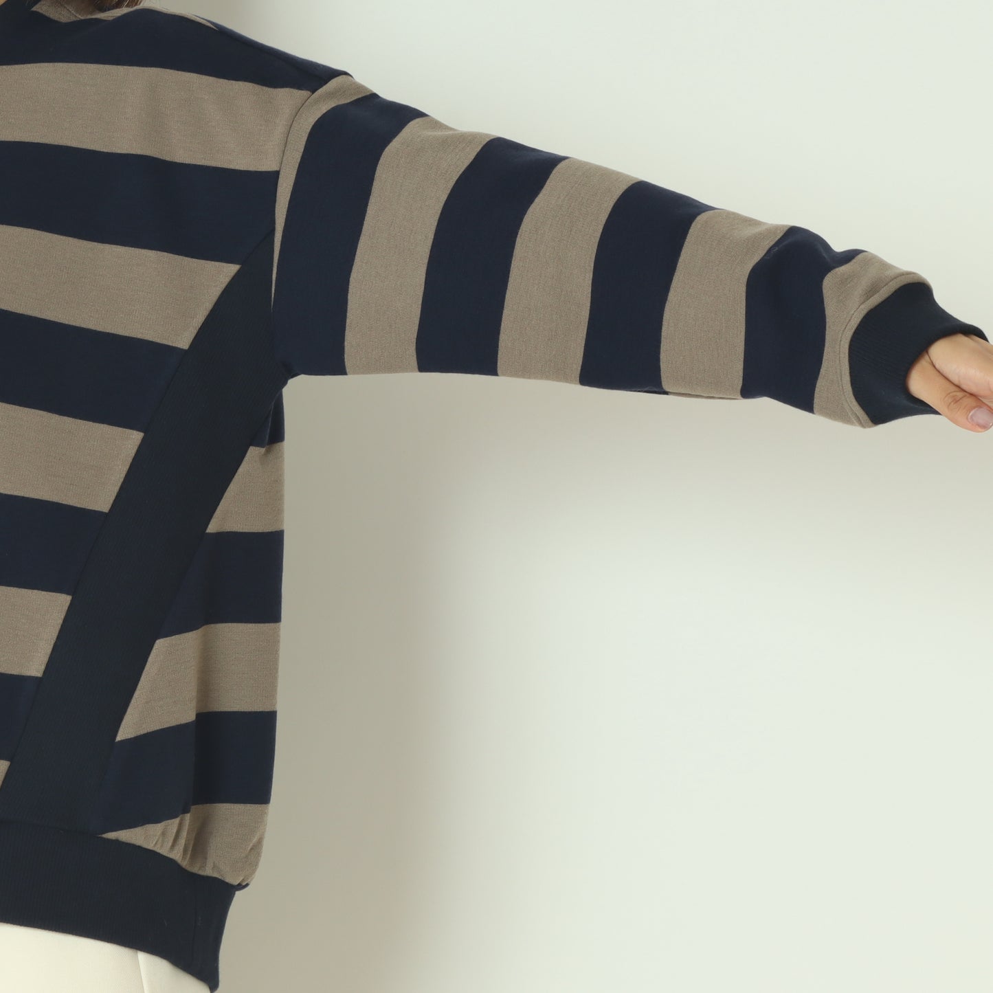 クルーネックボーダーカットソー  532929