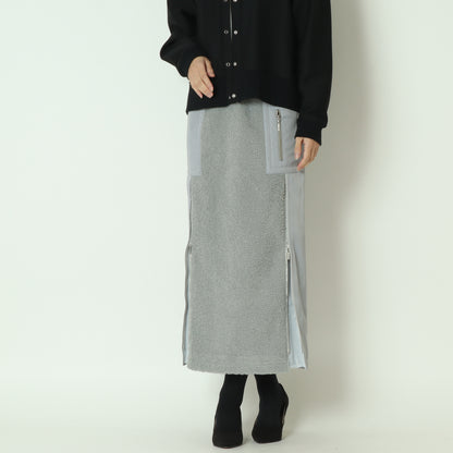 中綿入りボアペンシルスカート  531663