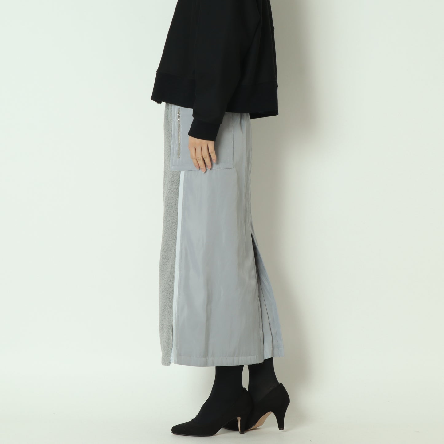 中綿入りボアペンシルスカート  531663