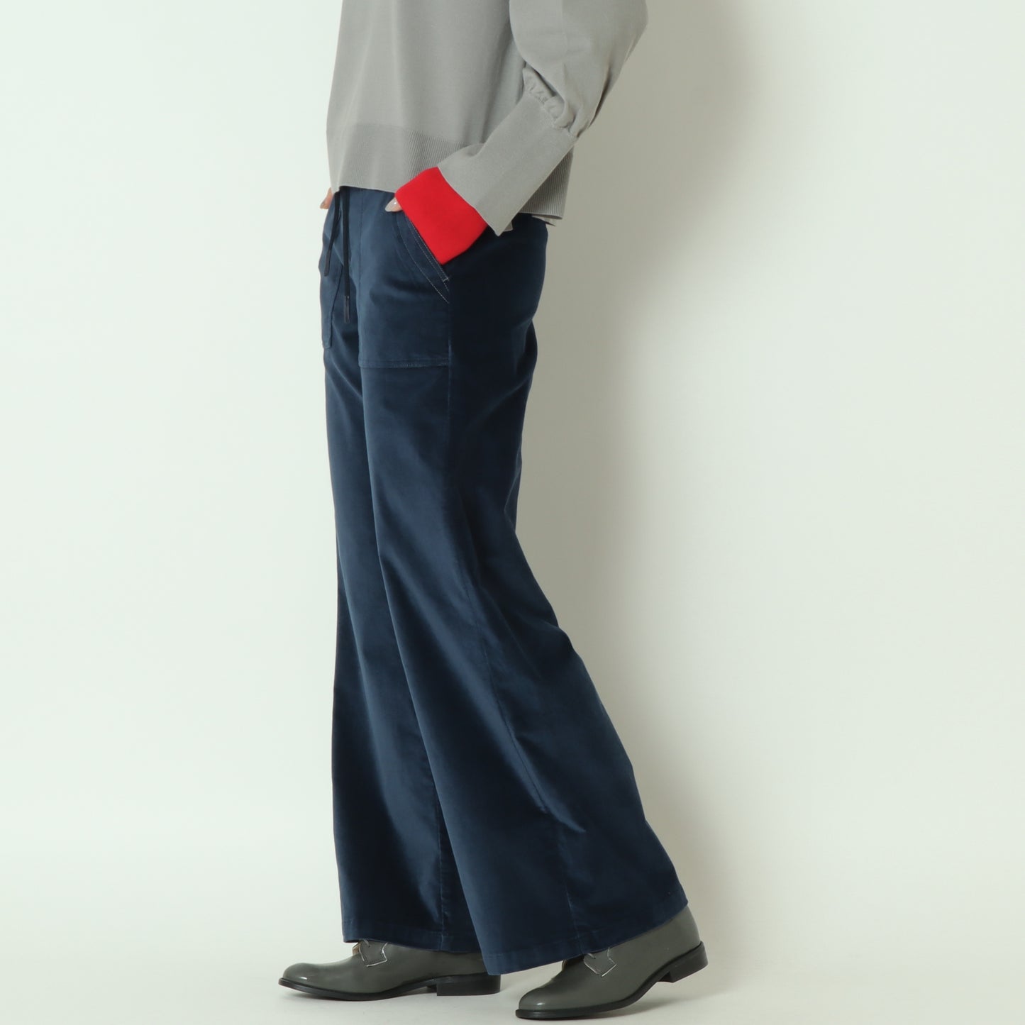 ベロアワイドパンツ  531621