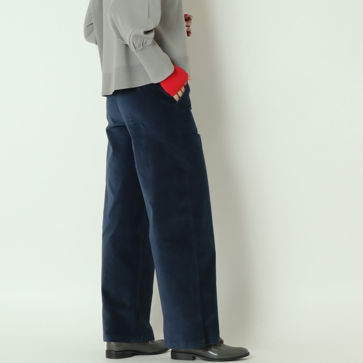 ベロアワイドパンツ  531621