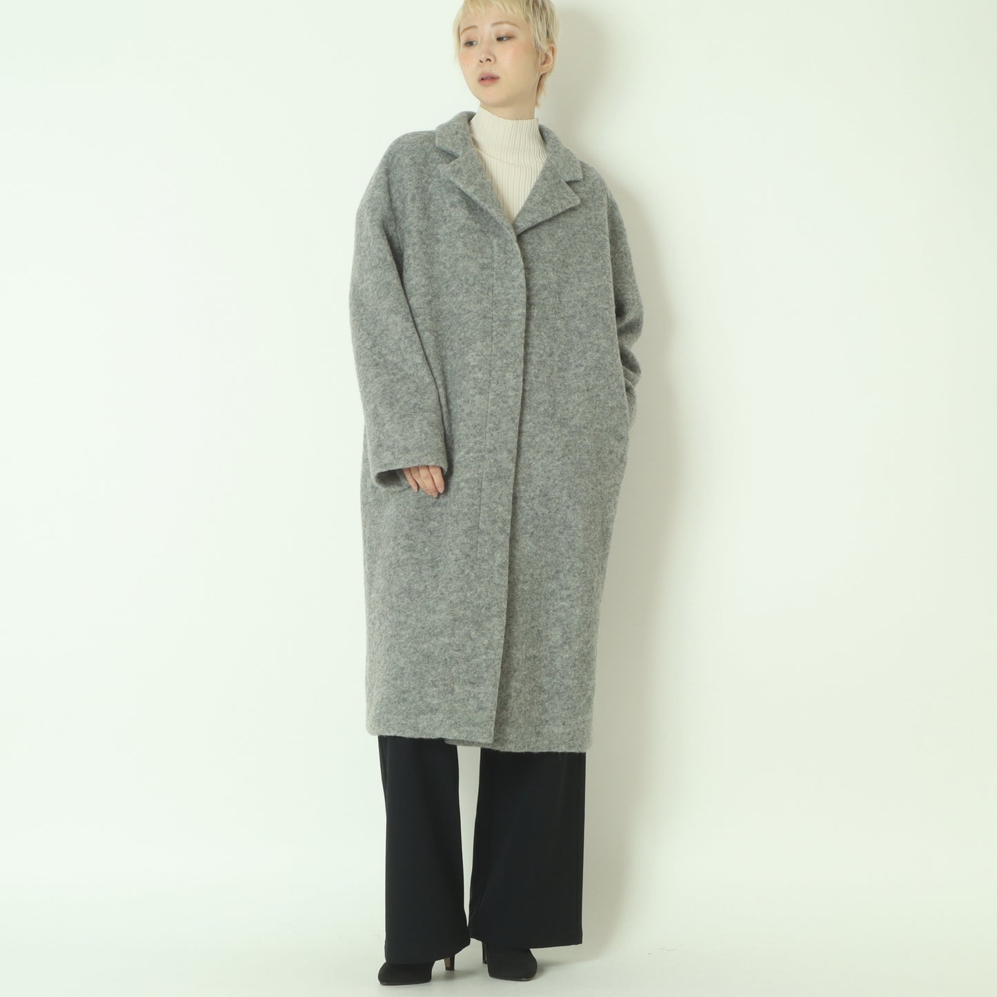 コクーンロングコート  541403