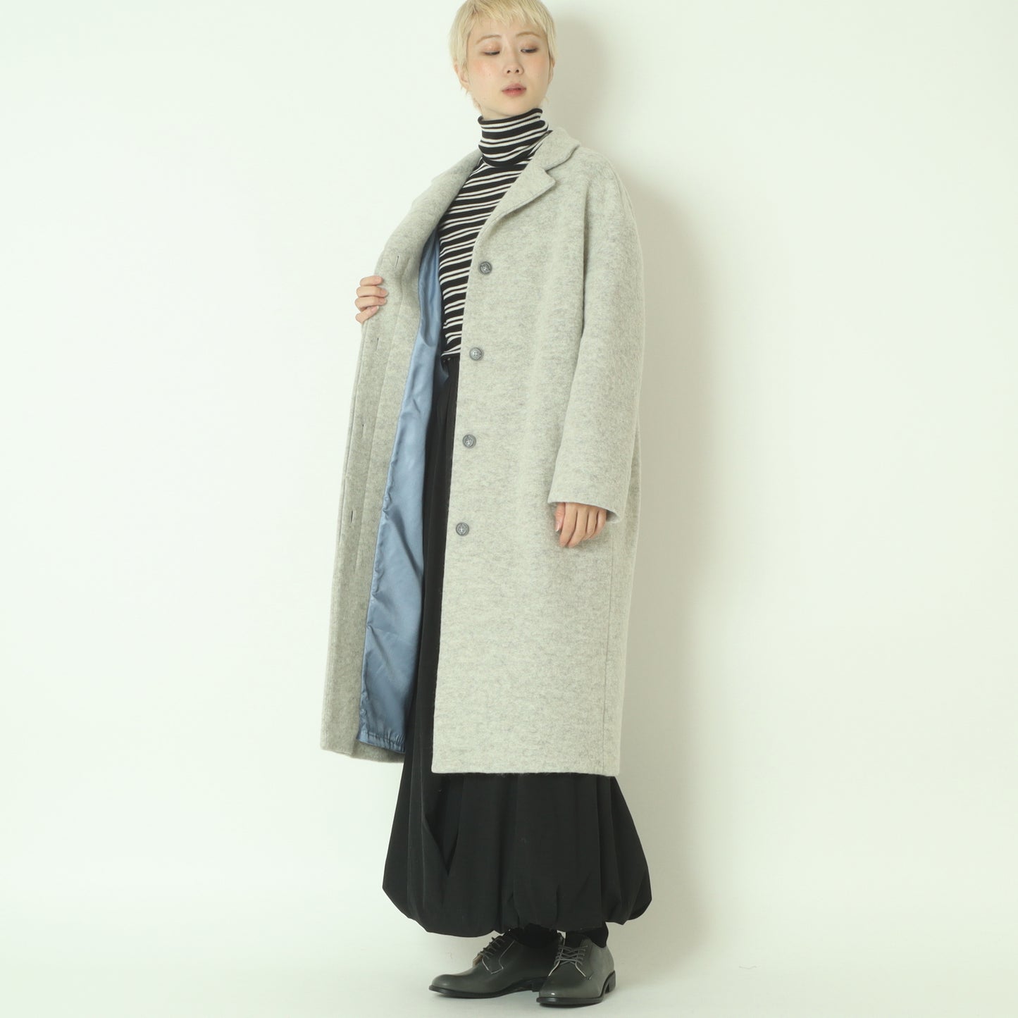 コクーンロングコート  541403