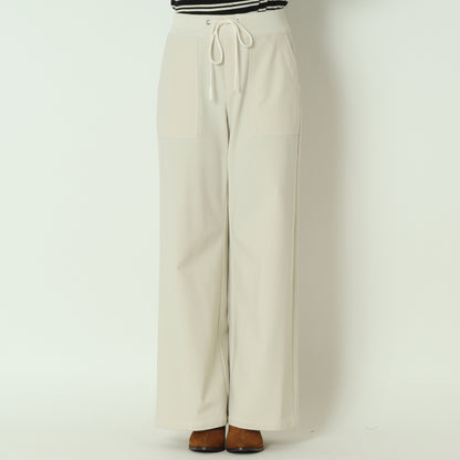 裏起毛ウエストリブワイドパンツ  541601