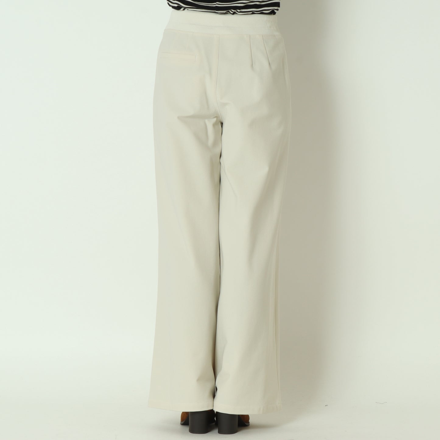 裏起毛ウエストリブワイドパンツ  541601