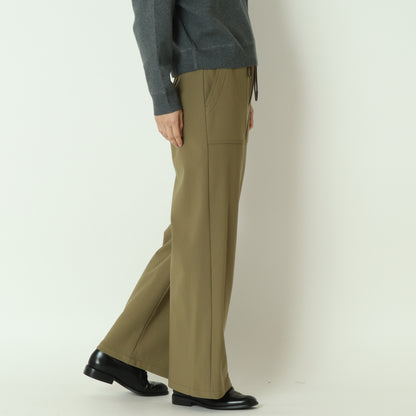 裏起毛ウエストリブワイドパンツ  541601