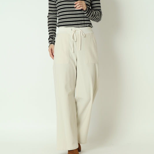 裏起毛ウエストリブワイドパンツ  541601