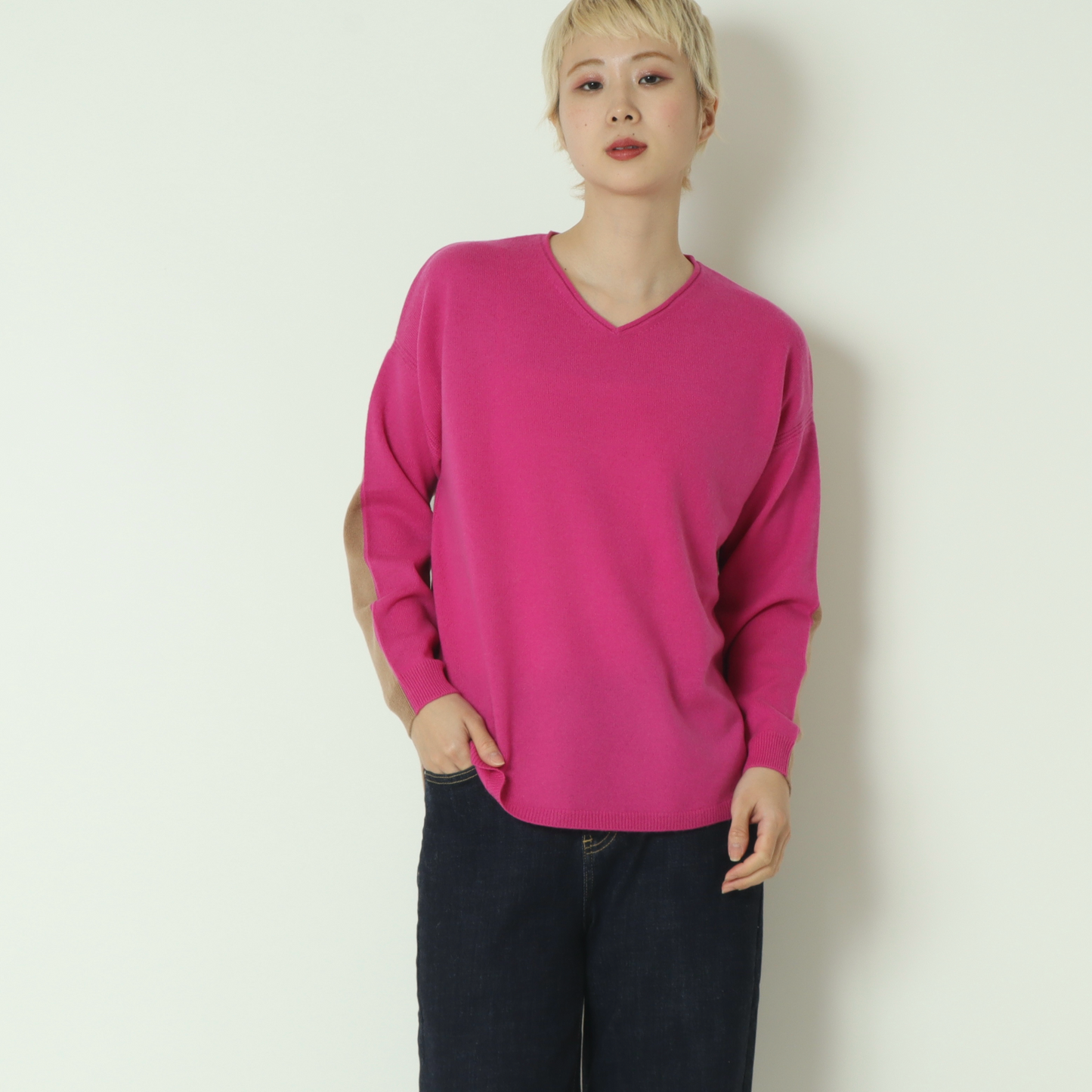 カシミヤ100％ ニットプルオーバー　531965