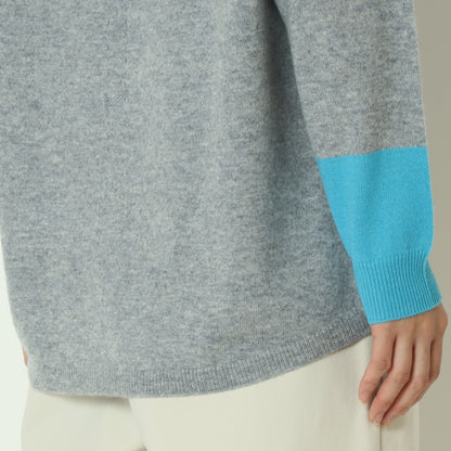 バイカラー配色ニット 531966