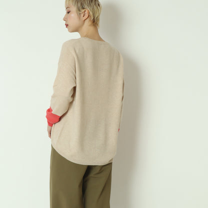 バイカラー配色ニット 531966