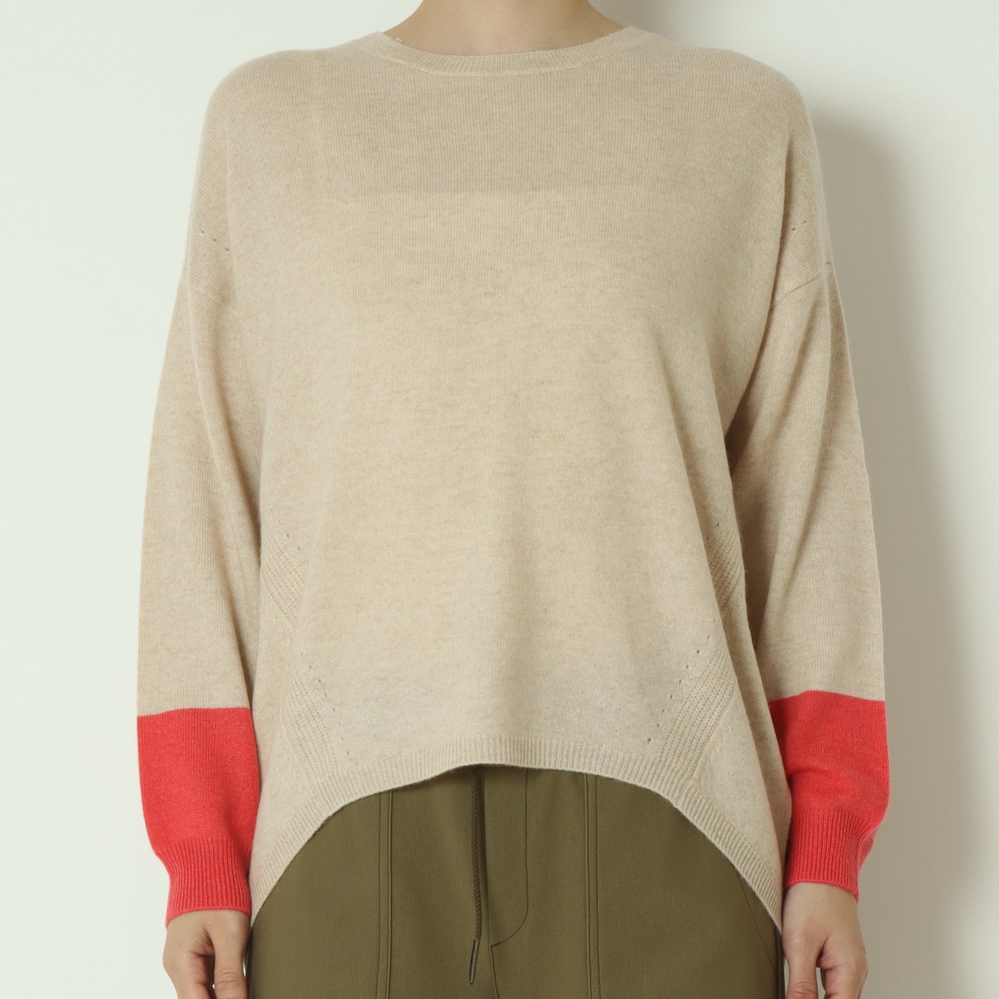 バイカラー配色ニット 531966