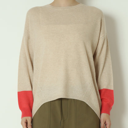バイカラー配色ニット 531966